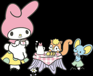 Sanrio-karakterer My Melody Risu Flat Image008 - My Melody-karakterer
