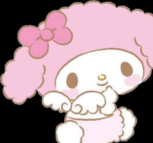 #min #gjennomsiktig #mymelody #rosa #engel #englevinger - Søt My Melody Gjennomsiktig Png, Png Nedlasting