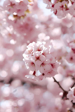 sakura, tregren, vårblomst, blomst, vår, rosa blomst, blomstring, kirsebærblomst, tre, blomstrende, plante, rosa, lys, solskinn, blomsterblader, natur — Rosa Blomster Bakgrunner