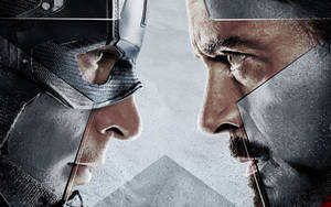 Nærbilde Ansikt-til-ansikt Captain America Civil War — Iron man Bakgrunner