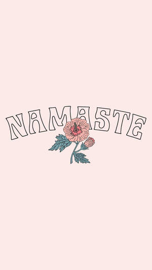 Namaste åndelig estetikk med blomst — Åndelig estetikk Bakgrunner