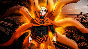 Naruto Baryon Mode utendørs — Naruto baryon-modus Bakgrunner
