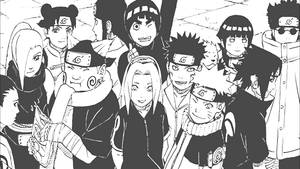Naruto-karakterer Konoha-ninjaer bakgrunnsbilde — Naruto-karakterer Bakgrunner