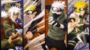 Naruto-karakterer mektige ninjaer bakgrunnsbilde — Naruto-karakterer Bakgrunner