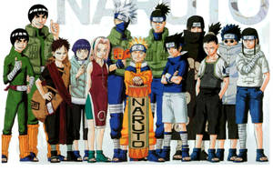 Naruto-karakterer Lærere og Elever bakgrunnsbilde — Naruto-karakterer Bakgrunner