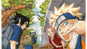 Naruto-karakterer Team 7-bakgrunnsbilde — Naruto-karakterer Bakgrunner
