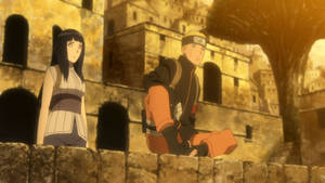 Naruto og Hinata steinkonstruksjon — Naruto Supreme Bakgrunner