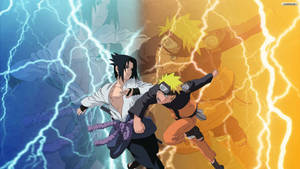 Bakgrunnsbilde av Naruto og Sasuke som tenåringer — Naruto og sasuke Bakgrunner