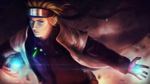 Digitalt Maleri Hokage Naruto Uzumaki — Naruto uzumaki Bakgrunner