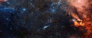 Klassisk galakse med stjerner bakgrunn. — 2560x1080 Bakgrunner