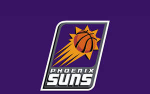 NBA Phoenix Suns Logo In Purple bakgrunn — Enkelt Bakgrunner