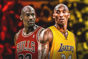Kobe Bryant og Michael Jordan [bakgrunnsbilde]