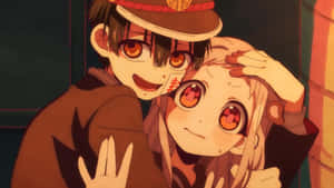 Nene klemmer Hanako Kun PFP — Anime par GIF Bakgrunner