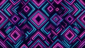 Neon geometrisk mønster for doble skjermer.