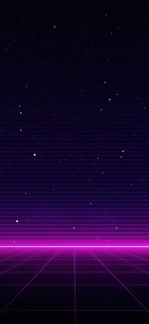 Neon lilla Iphone Galaxy-striper — iPhone 18 Pro Bakgrunner