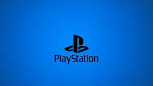 Neonblått PS4-logo — Mørkeblå estetisk GIF Bakgrunner