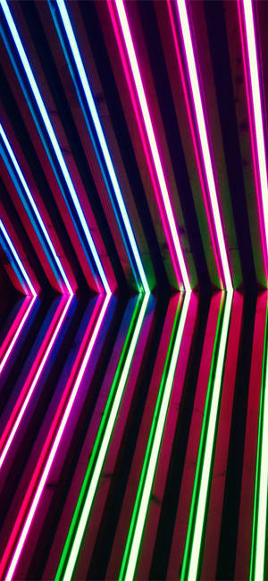 Neonlilla Iphone Rørlys — Samsung S23 Ultra Bakgrunner