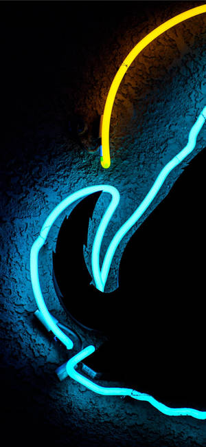 Neonlys iPhone 11 Pro Max bakgrunnsbilde — iPhone 14 Bakgrunner