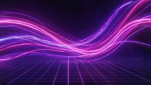 Vaporwave-neon i lilla og rosa lysstriper. — Neon lilla Bakgrunner