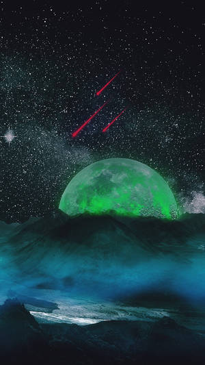 Neonmåne-meteoritter bakgrunnsbilde — Neon måne Bakgrunner