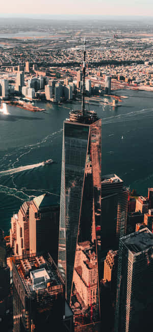 New York Freedom Tower Kinematisk Toppskudd — Vivo V80 Lite Bakgrunner