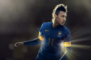 Neymar viser frem fotballferdighetene sine — Neymar Bakgrunner