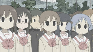 Nichijou-elever med dempede farger