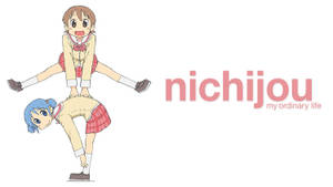 Nichijou Hinkehopp Hvit Bakgrunn