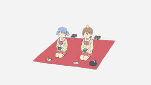Nichijou Mio og Yuuko piknik