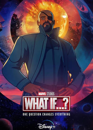 Nick Fury Marvel What If bakgrunnsbilde — OnePlus Pad Bakgrunner