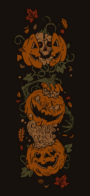 Skummel Halloween-bakgrunn — iPhone Air Bakgrunner