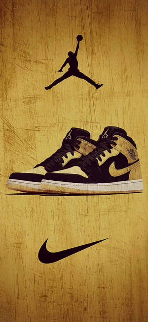 Nike Air Jordan Pollen bakgrunn — iPhone 15 Bakgrunner