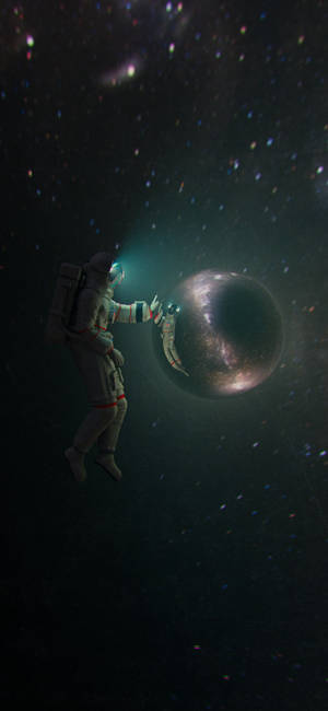 Note 10 Plus astronaut bakgrunnsbilde — iPhone 14 Plus Bakgrunner