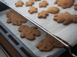 Bakgrunnsbilde med nystekte pepperkaker — 4:3 Bakgrunner