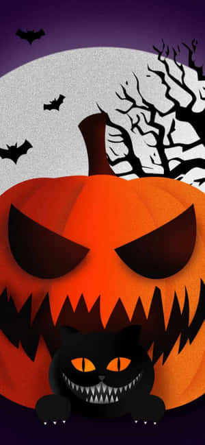 Nyt de skumle Halloween-underverkene med denne uhyggelige iPhone-bakgrunnen! — Galaxy S25 Ultra Bakgrunner