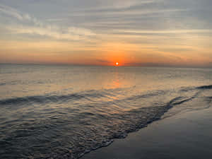 Bilder av solnedgang ved stranden — Strandsolnedgang Bakgrunner