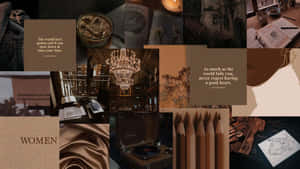 Aesthetic Brown-bakgrunn — Lysebrun estetikk Bakgrunner
