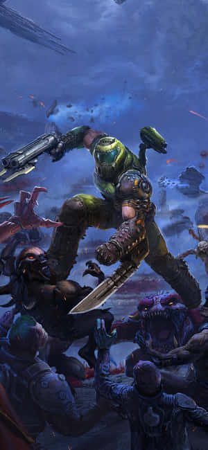 Doom Eternal iPhone — Xiaomi 18 Pro Bakgrunner