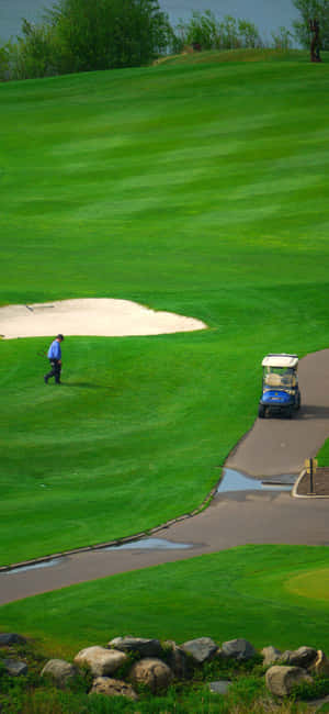 Iphone X Golfbane Bakgrunn — Samsung S21 Ultra Bakgrunner