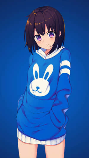 Bilder av Anime-jente-genser — Søt animejente Bakgrunner