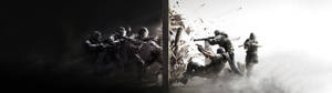 Dual Screen Tom Clancy Rainbow Six Siege bakgrunnsbilde — 32:9 Bakgrunner