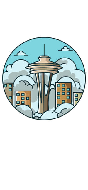 iPhone X Seattle Bakgrunn — Enkelt Bakgrunner