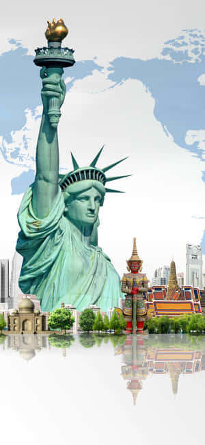 iPhone X New York Bakgrunn — iPhone 13 Mini Bakgrunner