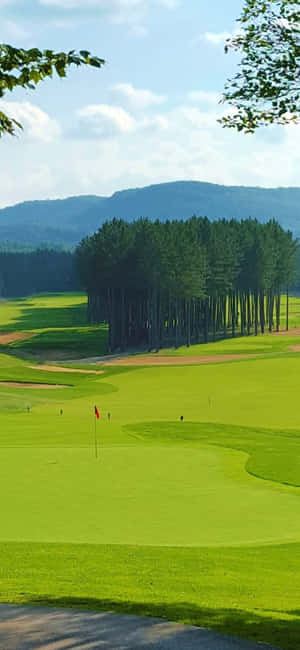 Iphone X Golfbane Bakgrunn — POCO M7 Plus Bakgrunner