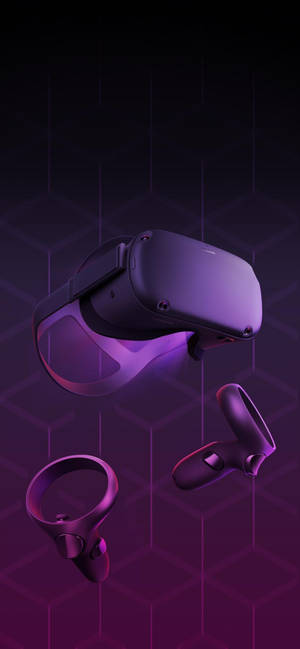 Oculus Quest 2 Lilla Abstrakt Kunst bakgrunn — iPhone 14 Pro Bakgrunner