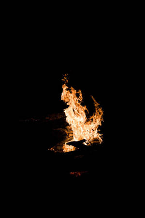 Oled Camp Fire bakgrunnsbilde — OLED Bakgrunner