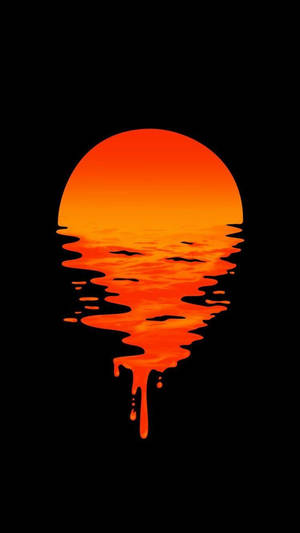 Oled solnedgangsrefleksjon bakgrunn — OLED Bakgrunner