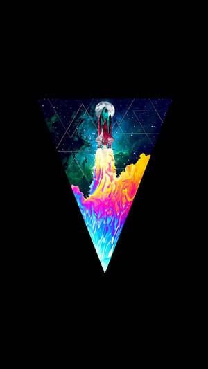 Oled Space Rocket-bakgrunn — OLED Bakgrunner