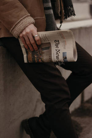 Preppy estetikk avis bakgrunnsbilde — Preppy-estetikk Bakgrunner