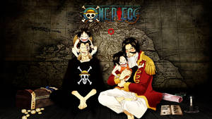 One Piece Desktop Dragon og Roger — One piece skrivebord Bakgrunner